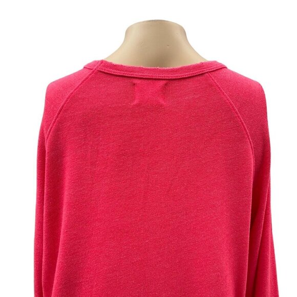 Sundry Young USA American Long Sleeve Red Pullover Sweatshirt Top Women Size 2 - Picture 4 of 10